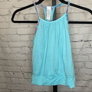 Ivivva By Lululemon Double Dutch Tank Top Blue